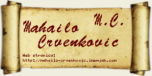 Mahailo Crvenković vizit kartica